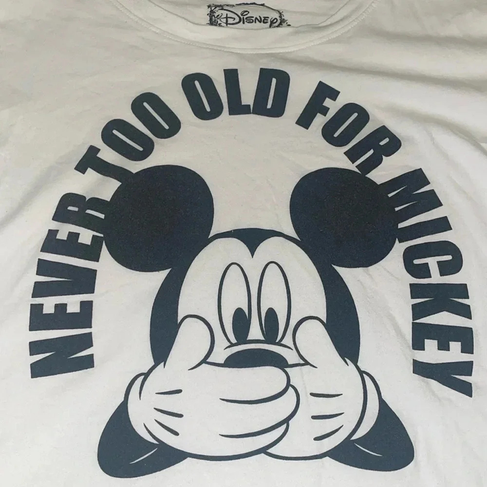 Disney Never Too Old For Mickey Cropped Top